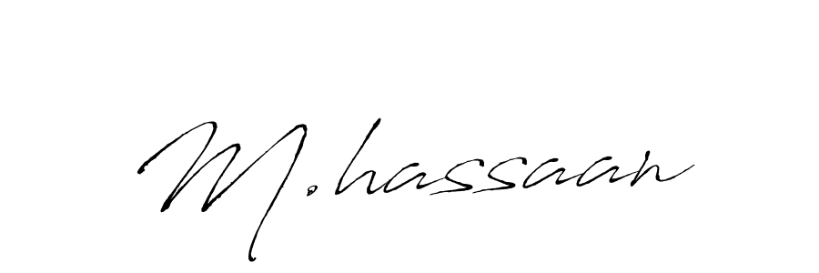 How to make M.hassaan name signature. Use Antro_Vectra style for creating short signs online. This is the latest handwritten sign. M.hassaan signature style 6 images and pictures png