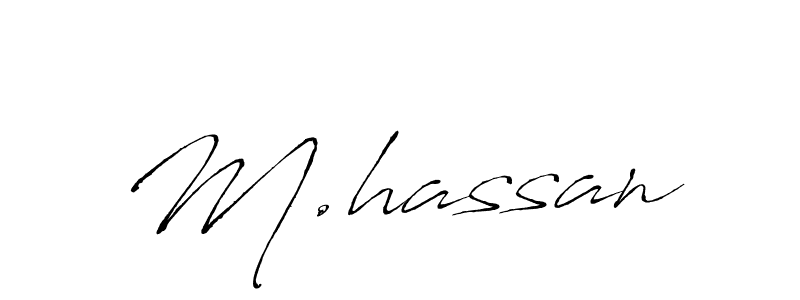 You should practise on your own different ways (Antro_Vectra) to write your name (M.hassan) in signature. don't let someone else do it for you. M.hassan signature style 6 images and pictures png