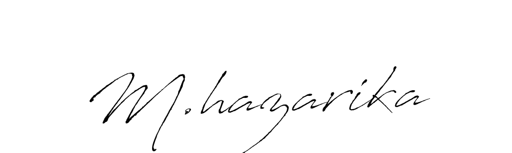 Create a beautiful signature design for name M.hazarika. With this signature (Antro_Vectra) fonts, you can make a handwritten signature for free. M.hazarika signature style 6 images and pictures png