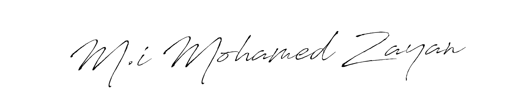 Use a signature maker to create a handwritten signature online. With this signature software, you can design (Antro_Vectra) your own signature for name M.i Mohamed Zayan. M.i Mohamed Zayan signature style 6 images and pictures png