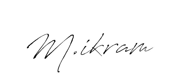 Also You can easily find your signature by using the search form. We will create M.ikram name handwritten signature images for you free of cost using Antro_Vectra sign style. M.ikram signature style 6 images and pictures png