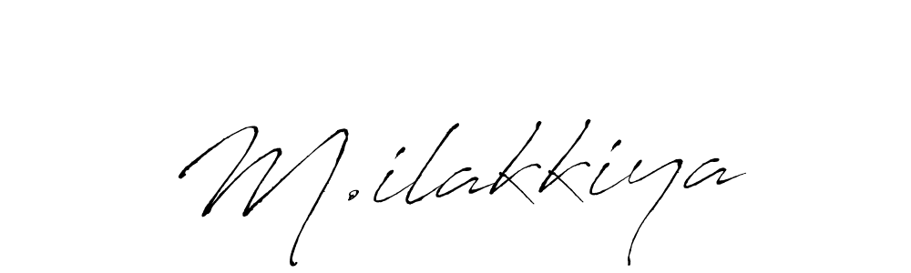 Similarly Antro_Vectra is the best handwritten signature design. Signature creator online .You can use it as an online autograph creator for name M.ilakkiya. M.ilakkiya signature style 6 images and pictures png