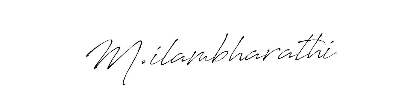 Also You can easily find your signature by using the search form. We will create M.ilambharathi name handwritten signature images for you free of cost using Antro_Vectra sign style. M.ilambharathi signature style 6 images and pictures png