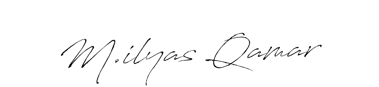 M.ilyas Qamar stylish signature style. Best Handwritten Sign (Antro_Vectra) for my name. Handwritten Signature Collection Ideas for my name M.ilyas Qamar. M.ilyas Qamar signature style 6 images and pictures png