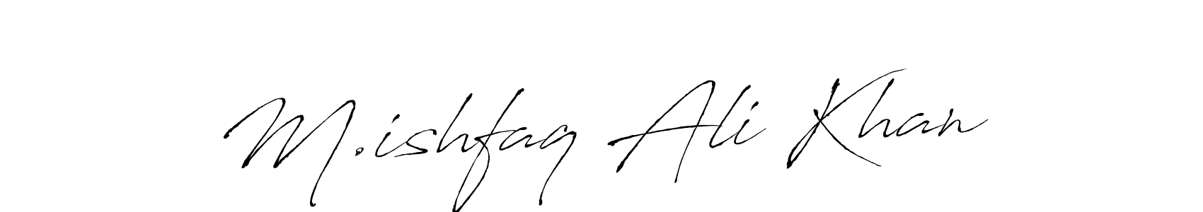 Also we have M.ishfaq Ali Khan name is the best signature style. Create professional handwritten signature collection using Antro_Vectra autograph style. M.ishfaq Ali Khan signature style 6 images and pictures png