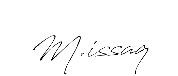 Make a beautiful signature design for name M.issaq. With this signature (Antro_Vectra) style, you can create a handwritten signature for free. M.issaq signature style 6 images and pictures png