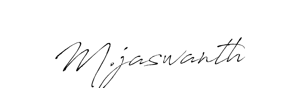 M.jaswanth stylish signature style. Best Handwritten Sign (Antro_Vectra) for my name. Handwritten Signature Collection Ideas for my name M.jaswanth. M.jaswanth signature style 6 images and pictures png