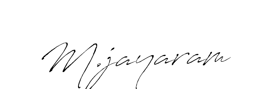 How to make M.jayaram signature? Antro_Vectra is a professional autograph style. Create handwritten signature for M.jayaram name. M.jayaram signature style 6 images and pictures png