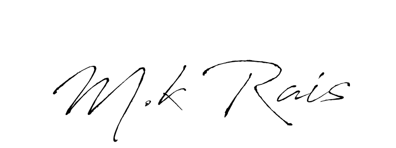 if you are searching for the best signature style for your name M.k Rais. so please give up your signature search. here we have designed multiple signature styles  using Antro_Vectra. M.k Rais signature style 6 images and pictures png