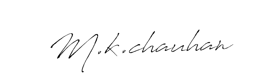 Use a signature maker to create a handwritten signature online. With this signature software, you can design (Antro_Vectra) your own signature for name M.k.chauhan. M.k.chauhan signature style 6 images and pictures png