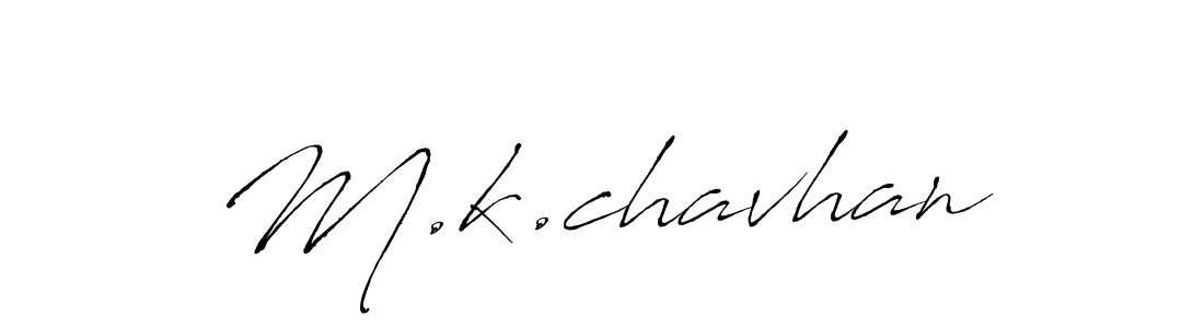 How to make M.k.chavhan name signature. Use Antro_Vectra style for creating short signs online. This is the latest handwritten sign. M.k.chavhan signature style 6 images and pictures png