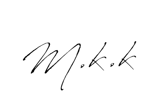 Create a beautiful signature design for name M.k.k. With this signature (Antro_Vectra) fonts, you can make a handwritten signature for free. M.k.k signature style 6 images and pictures png
