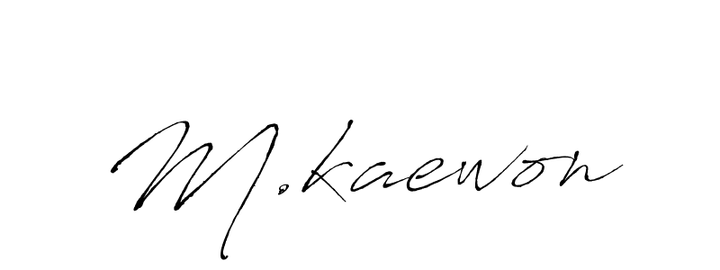How to make M.kaewon signature? Antro_Vectra is a professional autograph style. Create handwritten signature for M.kaewon name. M.kaewon signature style 6 images and pictures png