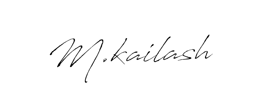 if you are searching for the best signature style for your name M.kailash. so please give up your signature search. here we have designed multiple signature styles  using Antro_Vectra. M.kailash signature style 6 images and pictures png
