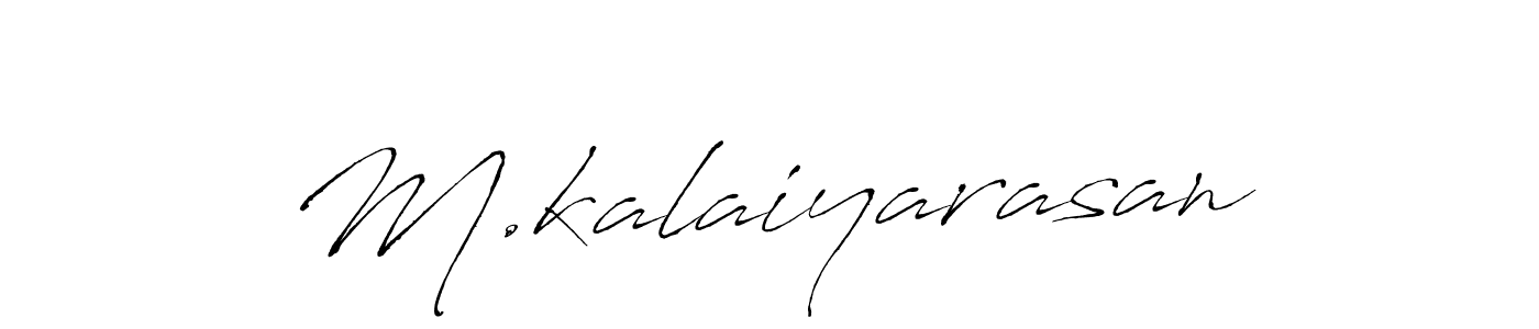 M.kalaiyarasan stylish signature style. Best Handwritten Sign (Antro_Vectra) for my name. Handwritten Signature Collection Ideas for my name M.kalaiyarasan. M.kalaiyarasan signature style 6 images and pictures png