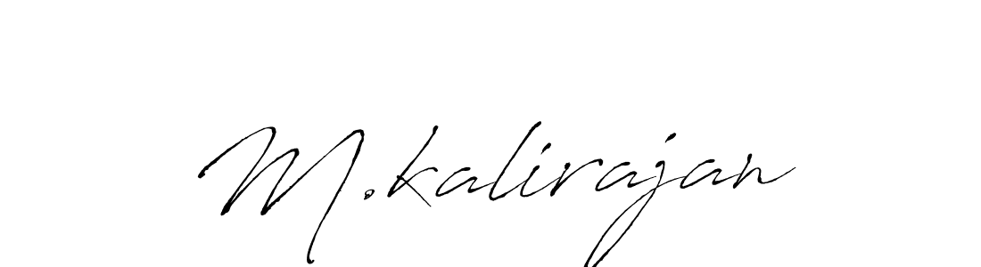 if you are searching for the best signature style for your name M.kalirajan. so please give up your signature search. here we have designed multiple signature styles  using Antro_Vectra. M.kalirajan signature style 6 images and pictures png