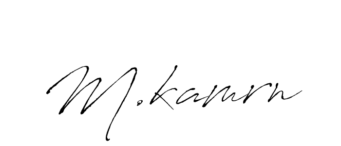 Create a beautiful signature design for name M.kamrn. With this signature (Antro_Vectra) fonts, you can make a handwritten signature for free. M.kamrn signature style 6 images and pictures png