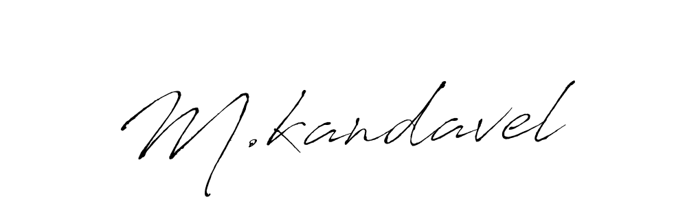 Make a beautiful signature design for name M.kandavel. With this signature (Antro_Vectra) style, you can create a handwritten signature for free. M.kandavel signature style 6 images and pictures png