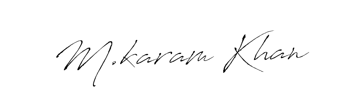 Also You can easily find your signature by using the search form. We will create M.karam Khan name handwritten signature images for you free of cost using Antro_Vectra sign style. M.karam Khan signature style 6 images and pictures png