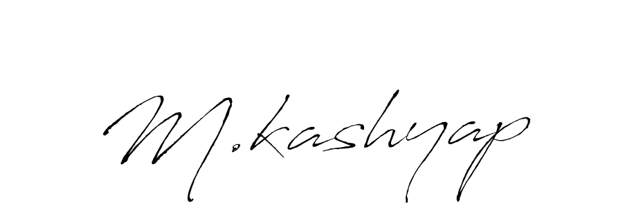 Make a beautiful signature design for name M.kashyap. With this signature (Antro_Vectra) style, you can create a handwritten signature for free. M.kashyap signature style 6 images and pictures png