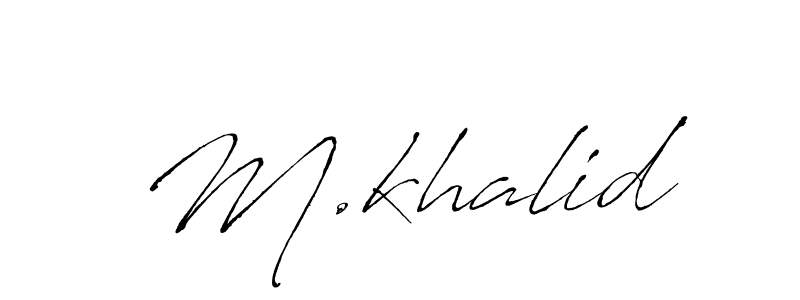 Also we have M.khalid name is the best signature style. Create professional handwritten signature collection using Antro_Vectra autograph style. M.khalid signature style 6 images and pictures png