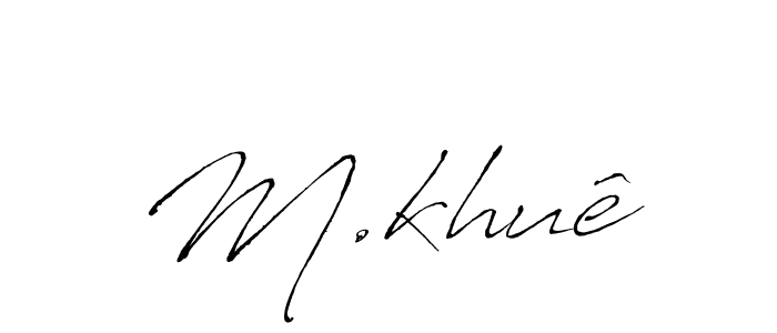 How to make M.khuê signature? Antro_Vectra is a professional autograph style. Create handwritten signature for M.khuê name. M.khuê signature style 6 images and pictures png