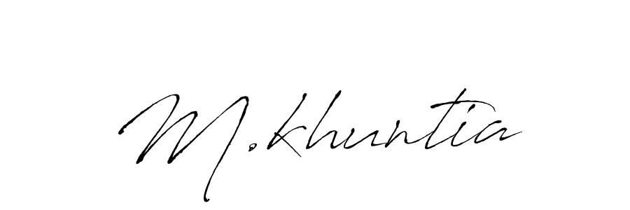 It looks lik you need a new signature style for name M.khuntia. Design unique handwritten (Antro_Vectra) signature with our free signature maker in just a few clicks. M.khuntia signature style 6 images and pictures png