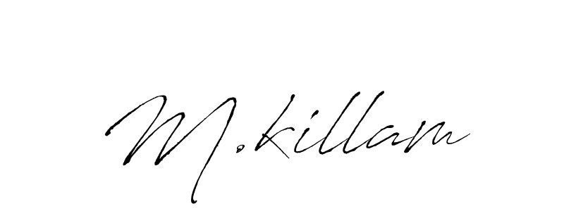 This is the best signature style for the M.killam name. Also you like these signature font (Antro_Vectra). Mix name signature. M.killam signature style 6 images and pictures png