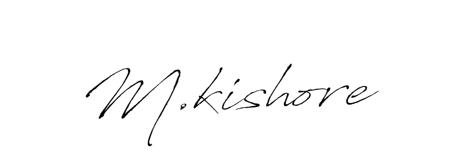 How to Draw M.kishore signature style? Antro_Vectra is a latest design signature styles for name M.kishore. M.kishore signature style 6 images and pictures png