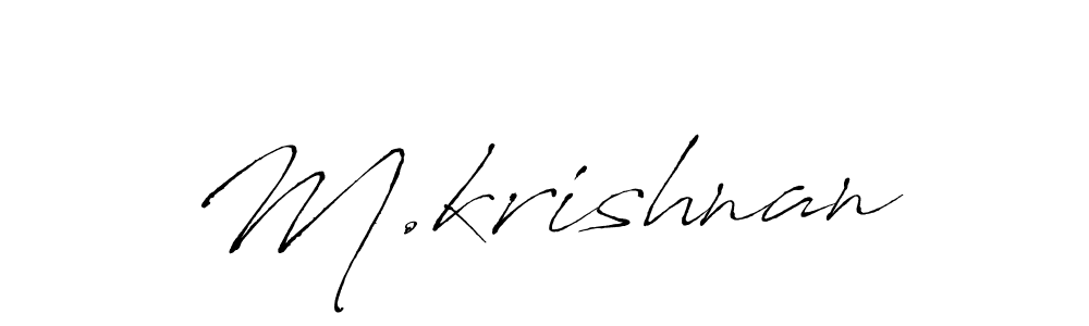 Make a beautiful signature design for name M.krishnan. Use this online signature maker to create a handwritten signature for free. M.krishnan signature style 6 images and pictures png