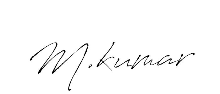 You should practise on your own different ways (Antro_Vectra) to write your name (M.kumar) in signature. don't let someone else do it for you. M.kumar signature style 6 images and pictures png