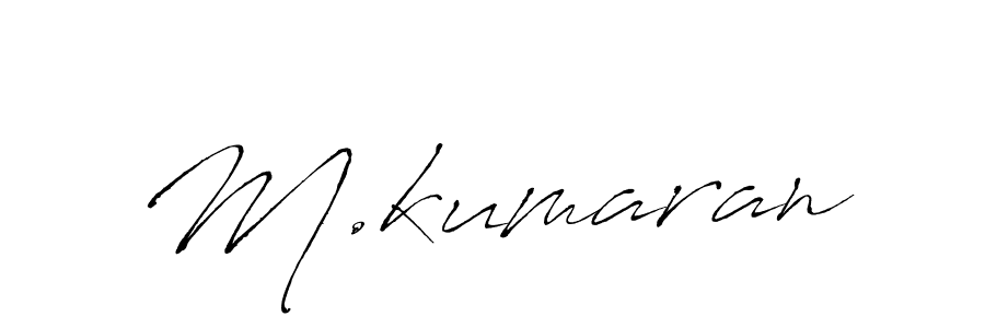 The best way (Antro_Vectra) to make a short signature is to pick only two or three words in your name. The name M.kumaran include a total of six letters. For converting this name. M.kumaran signature style 6 images and pictures png