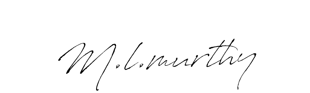 Also we have M.l.murthy name is the best signature style. Create professional handwritten signature collection using Antro_Vectra autograph style. M.l.murthy signature style 6 images and pictures png