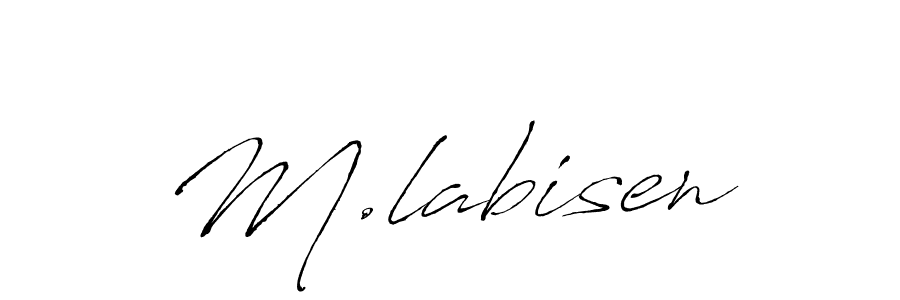 Create a beautiful signature design for name M.labisen. With this signature (Antro_Vectra) fonts, you can make a handwritten signature for free. M.labisen signature style 6 images and pictures png