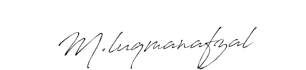 Use a signature maker to create a handwritten signature online. With this signature software, you can design (Antro_Vectra) your own signature for name M.luqmanafzal. M.luqmanafzal signature style 6 images and pictures png