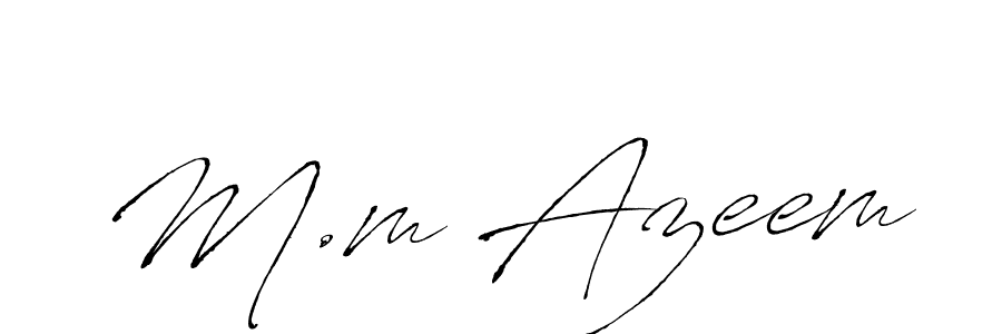 Once you've used our free online signature maker to create your best signature Antro_Vectra style, it's time to enjoy all of the benefits that M.m Azeem name signing documents. M.m Azeem signature style 6 images and pictures png