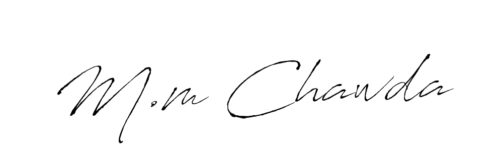 Also You can easily find your signature by using the search form. We will create M.m Chawda name handwritten signature images for you free of cost using Antro_Vectra sign style. M.m Chawda signature style 6 images and pictures png