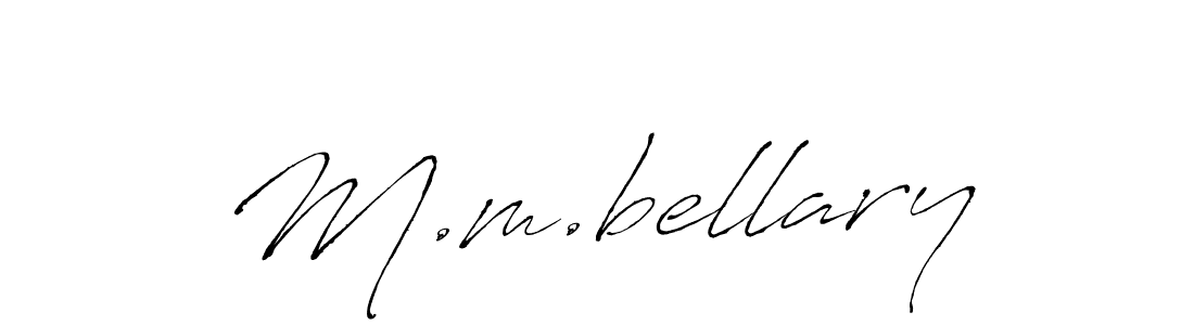 Create a beautiful signature design for name M.m.bellary. With this signature (Antro_Vectra) fonts, you can make a handwritten signature for free. M.m.bellary signature style 6 images and pictures png