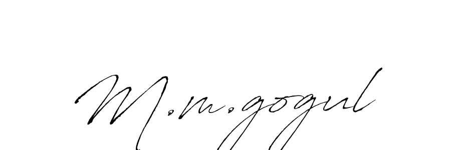 Also we have M.m.gogul name is the best signature style. Create professional handwritten signature collection using Antro_Vectra autograph style. M.m.gogul signature style 6 images and pictures png