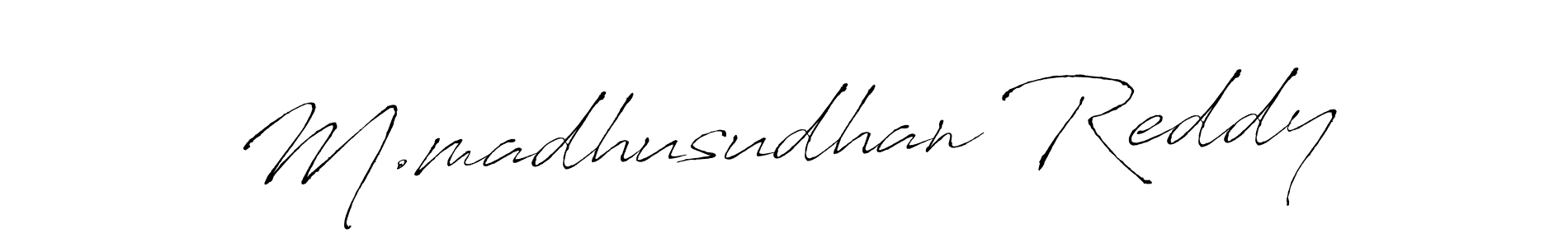 Make a beautiful signature design for name M.madhusudhan Reddy. Use this online signature maker to create a handwritten signature for free. M.madhusudhan Reddy signature style 6 images and pictures png