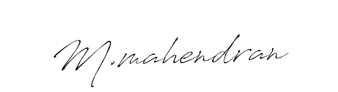 Use a signature maker to create a handwritten signature online. With this signature software, you can design (Antro_Vectra) your own signature for name M.mahendran. M.mahendran signature style 6 images and pictures png