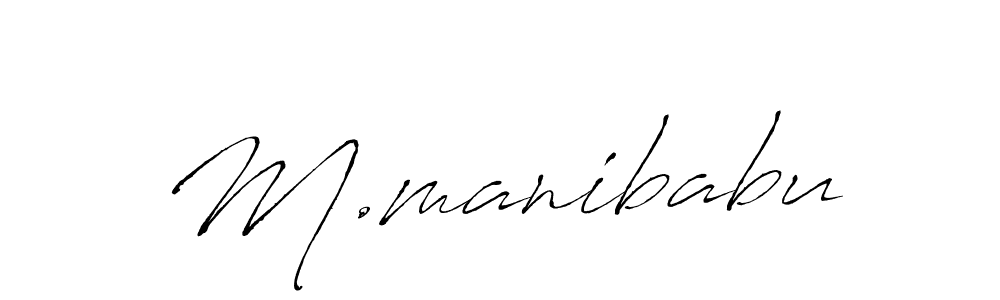 Make a beautiful signature design for name M.manibabu. Use this online signature maker to create a handwritten signature for free. M.manibabu signature style 6 images and pictures png