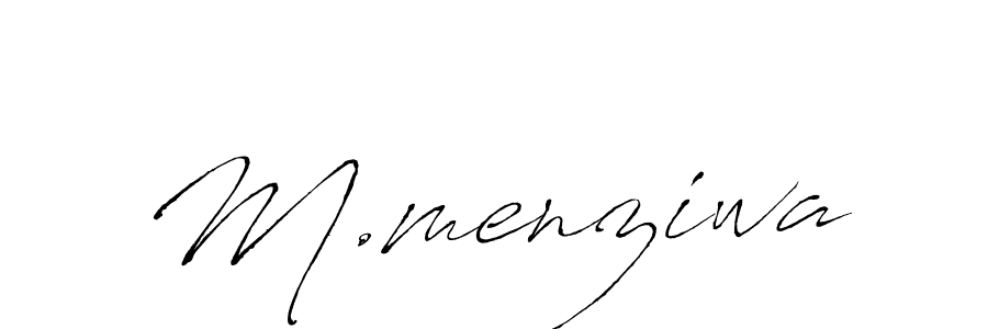 Make a beautiful signature design for name M.menziwa. Use this online signature maker to create a handwritten signature for free. M.menziwa signature style 6 images and pictures png