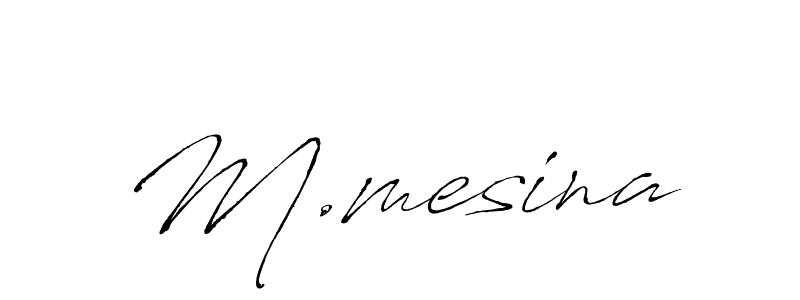 Create a beautiful signature design for name M.mesina. With this signature (Antro_Vectra) fonts, you can make a handwritten signature for free. M.mesina signature style 6 images and pictures png