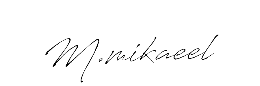 M.mikaeel stylish signature style. Best Handwritten Sign (Antro_Vectra) for my name. Handwritten Signature Collection Ideas for my name M.mikaeel. M.mikaeel signature style 6 images and pictures png