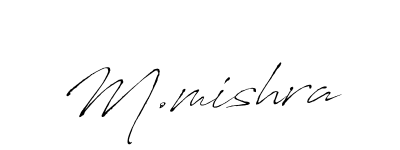 M.mishra stylish signature style. Best Handwritten Sign (Antro_Vectra) for my name. Handwritten Signature Collection Ideas for my name M.mishra. M.mishra signature style 6 images and pictures png