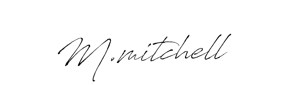 Antro_Vectra is a professional signature style that is perfect for those who want to add a touch of class to their signature. It is also a great choice for those who want to make their signature more unique. Get M.mitchell name to fancy signature for free. M.mitchell signature style 6 images and pictures png