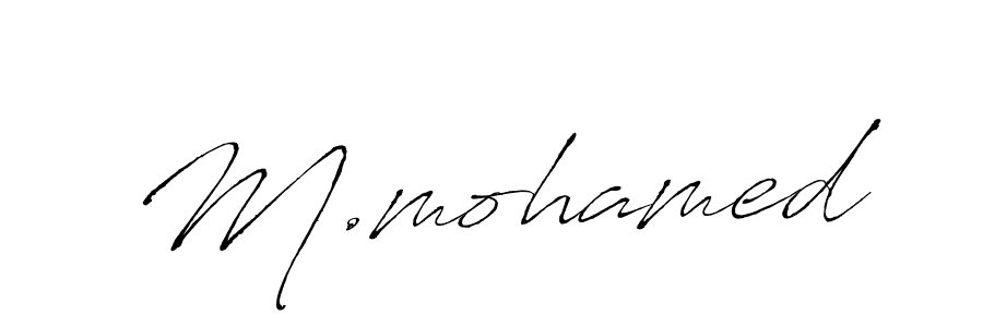You should practise on your own different ways (Antro_Vectra) to write your name (M.mohamed) in signature. don't let someone else do it for you. M.mohamed signature style 6 images and pictures png