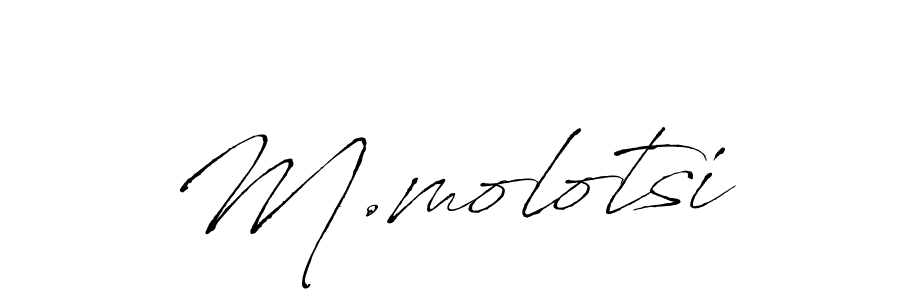 Also we have M.molotsi name is the best signature style. Create professional handwritten signature collection using Antro_Vectra autograph style. M.molotsi signature style 6 images and pictures png