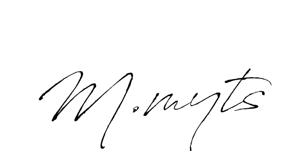 M.myts stylish signature style. Best Handwritten Sign (Antro_Vectra) for my name. Handwritten Signature Collection Ideas for my name M.myts. M.myts signature style 6 images and pictures png